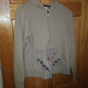 Natalie & Me Women's Hoodie Tan Size Medium
